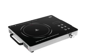 Ajanta Quartz Infrared Cooktop, Single Burner, Auto Shut-Off, 180-Minute Timer, Surge Protection