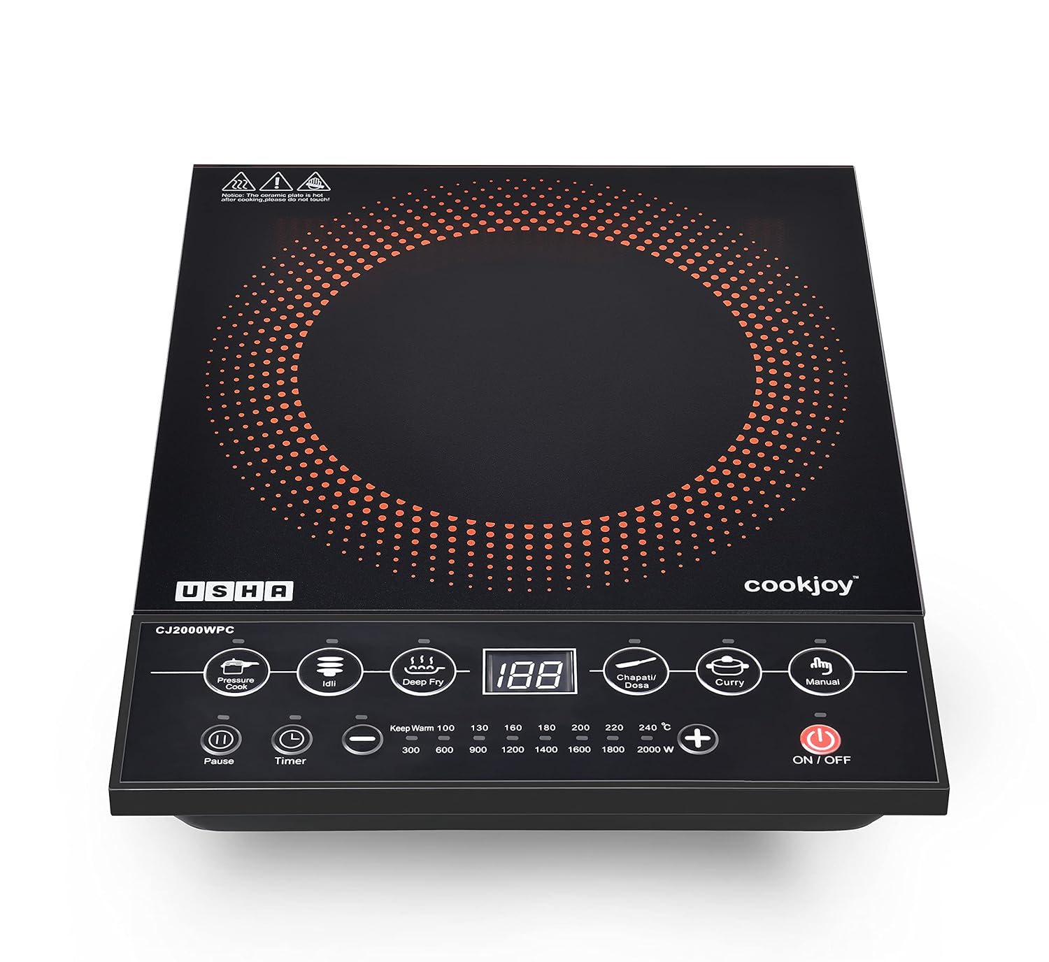 Usha Cookjoy (CJ2000WPCN) 2000 Watt Induction Cooktop