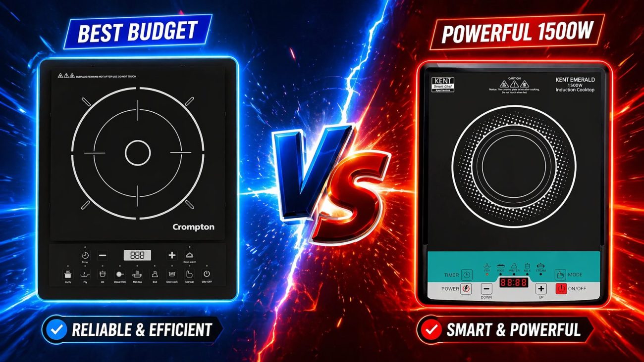 KENT Emerald 1500W vs Crompton Instaserve 1600W Induction