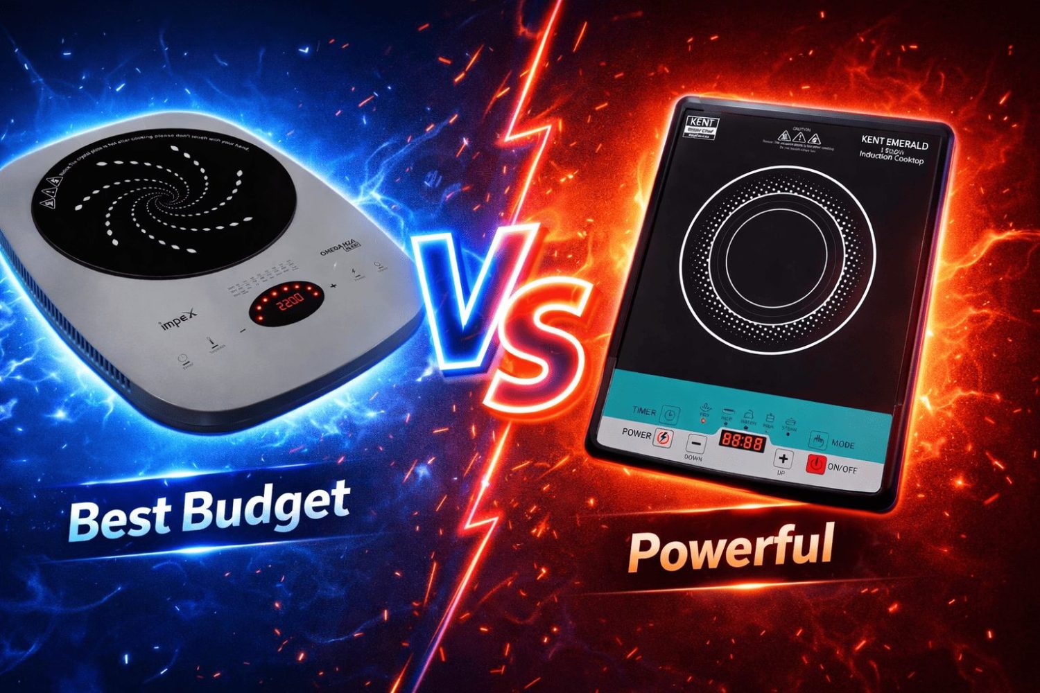 KENT Emerald 1500W vs Impex 2200W Induction