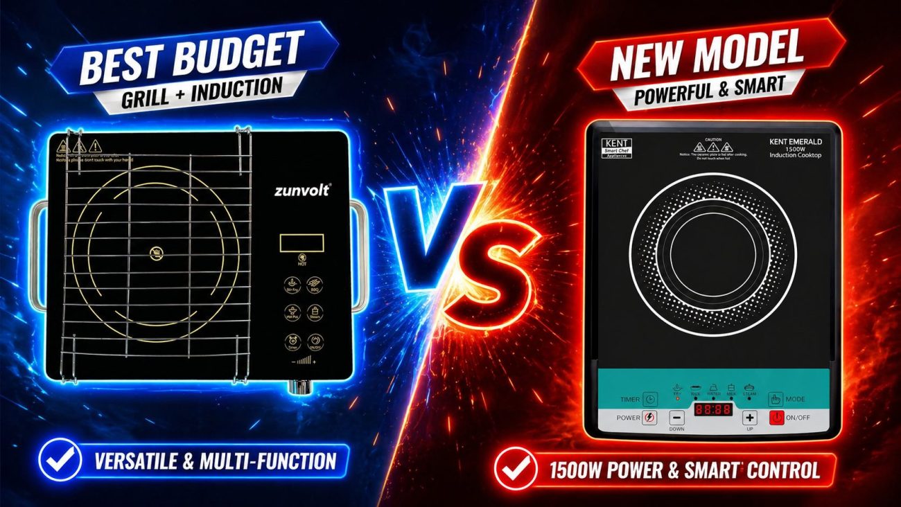 KENT Emerald Induction Cooktop vs ZunVolt Infrared